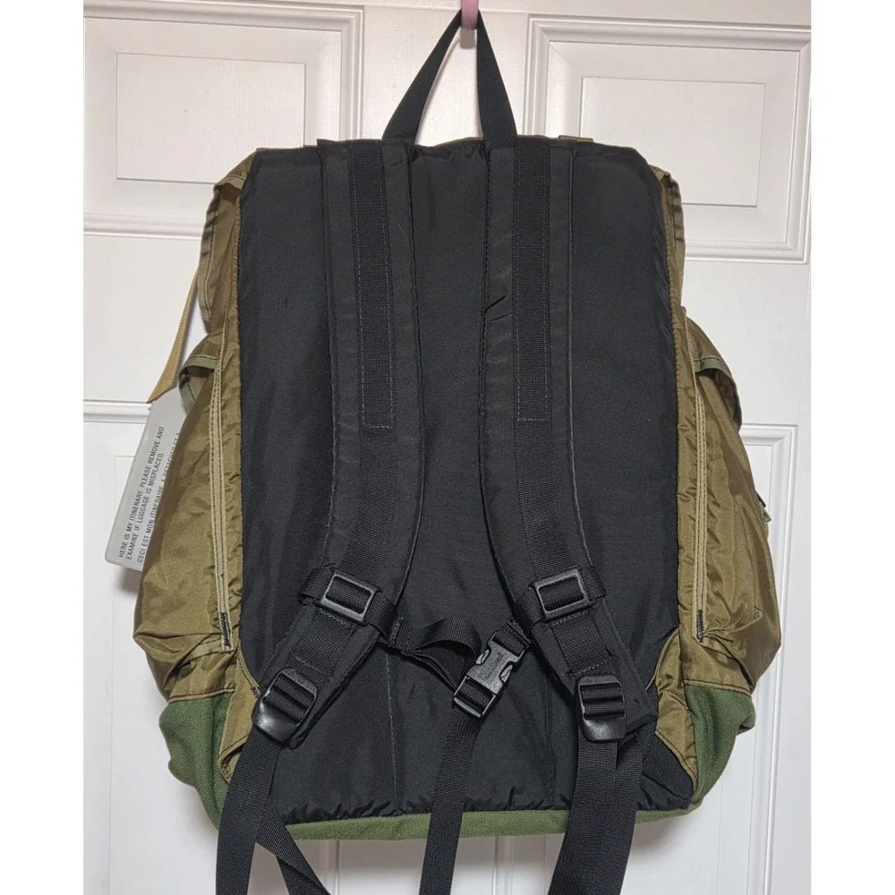 L.L.Bean 90s Continental Backpack Khaki Rare Vintage Bag LL Bean Initials